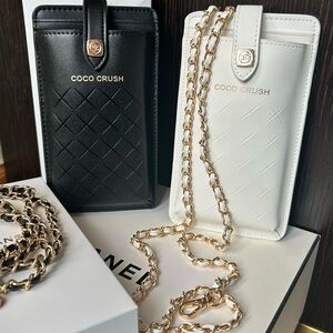 Chanel GWP - Coco Crush Black and White Phone Holders
